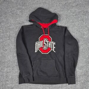 Ohio State Buckeyes Black Red Hoodie Sweatshirt Men's Size L